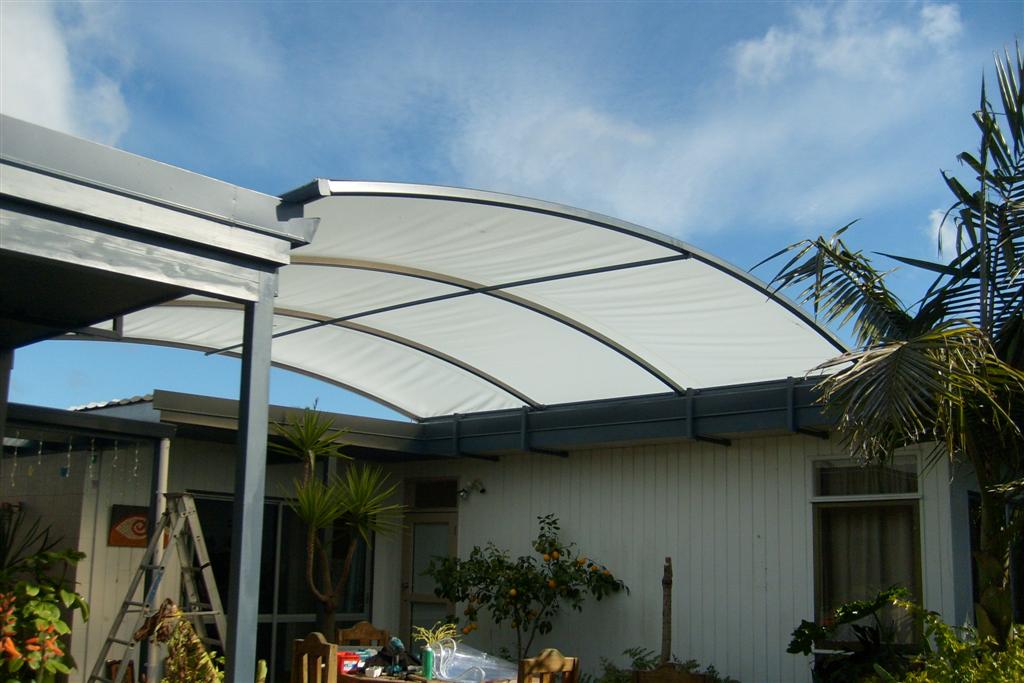 Courtyard Curved Roof