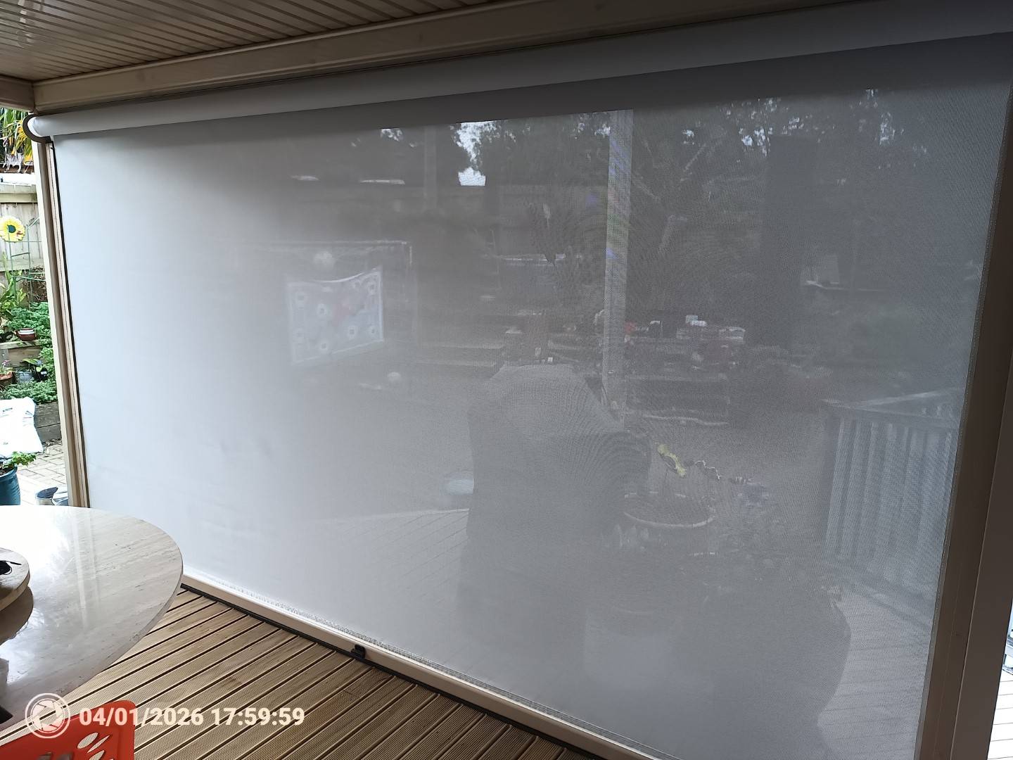 Clear PVC patio enclosure installation in Takapuna